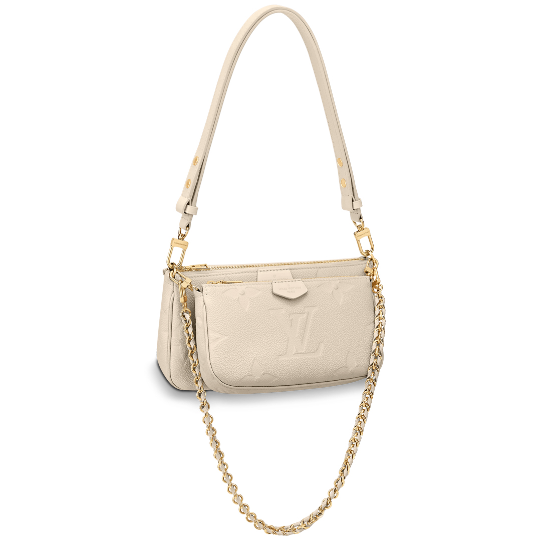 Louis Vuitton MULTI POCHETTE ACCESSOIRES Monogram M80447 Cream 